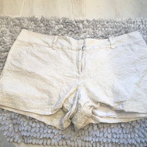 Cream shorts with detail